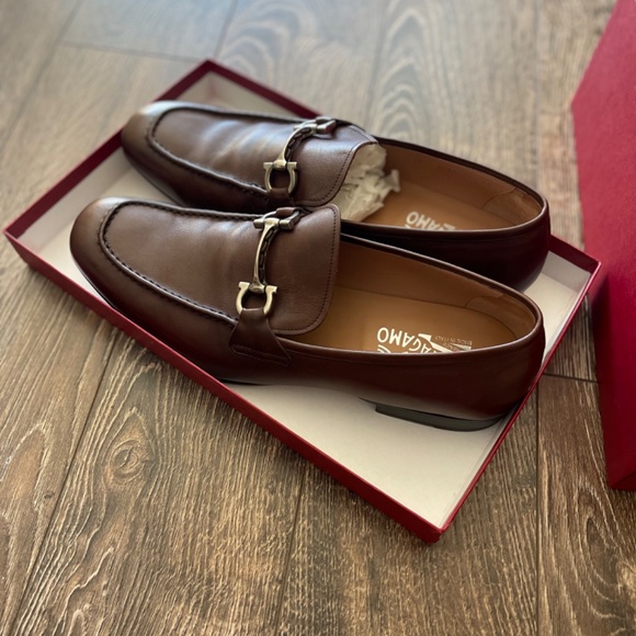 Ferragamo men’s size 12 brown loafers